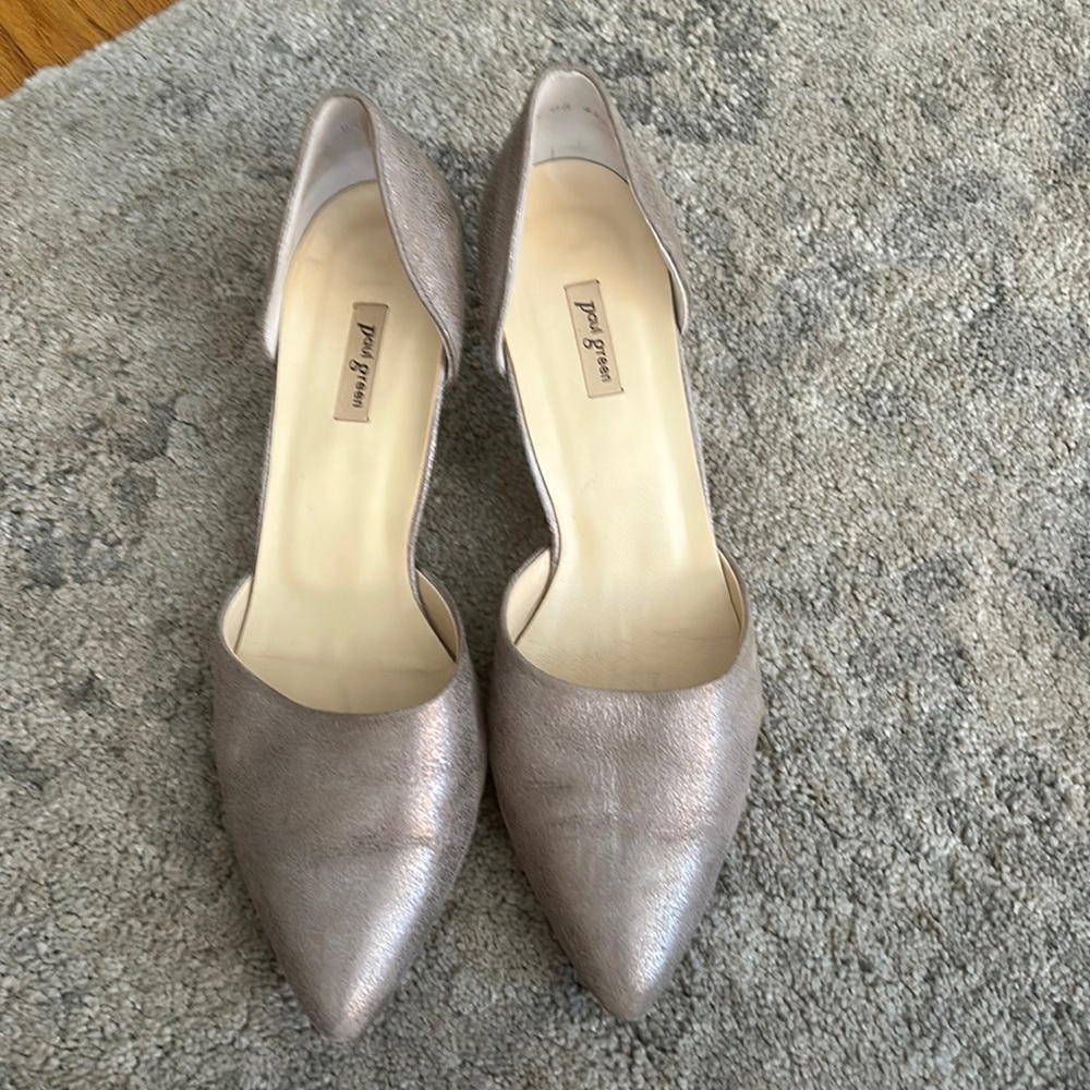 Paul Green heels, metallic color, size 11 (UK 8.5)